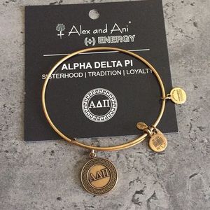 Gold Alpha Delta Pi Alex and Ani bracelet